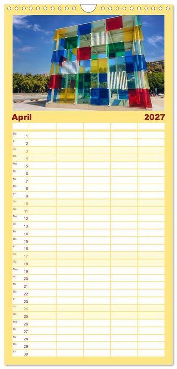 Produktbild: Familienplaner 2027 - Malaga Highlights der Stadt an der Costa del Sol mit 5 Spalten (Wandkalender, 21 x 45 cm) CALVENDO