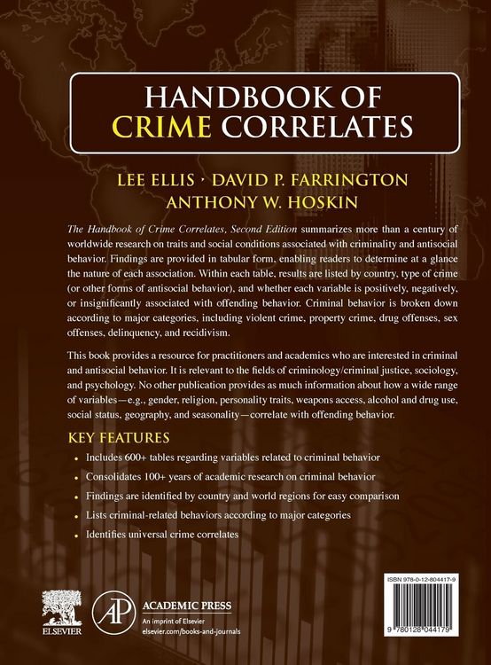 Produktbild: Handbook of Crime Correlates
