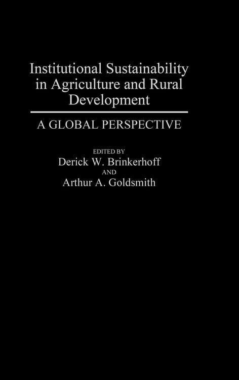 Produktbild: Institutional Sustainability in Agriculture and Rural Development