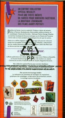 Produktbild: Weasley, farces pour sorciers fac&eacute;tieux : d'apr&egrave;s films Harry Potter