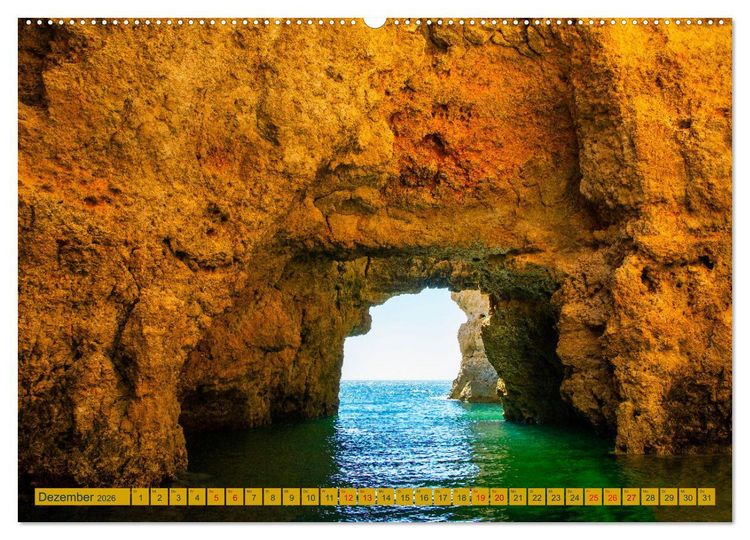Produktbild: Algarve pur (hochwertiger Premium Wandkalender 2026 DIN A2 quer), Kunstdruck in Hochglanz