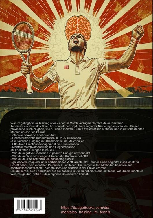 Produktbild: Mentale St&auml;rke im Tennis: Tennis im Kopf erfolgreich trainieren