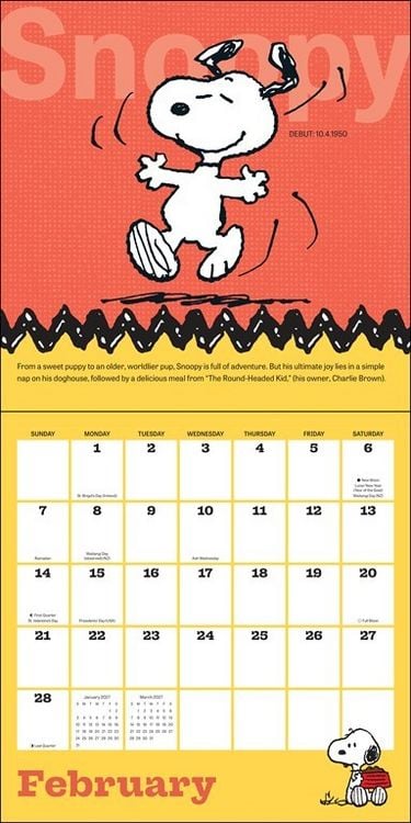 Produktbild: Peanuts 2027 &ndash; Wandkalender