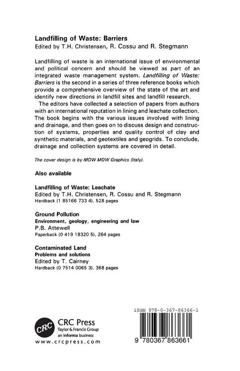 Produktbild: Landfilling of Waste