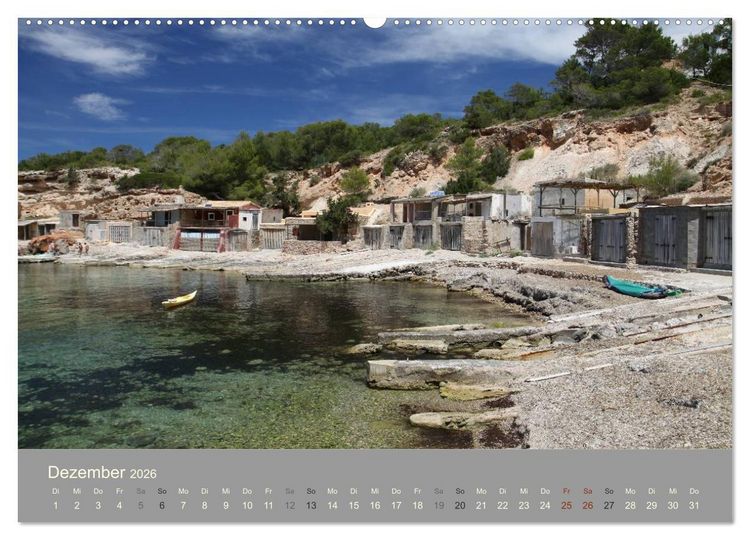 Produktbild: Ibiza - Spanien (hochwertiger Premium Wandkalender 2026 DIN A2 quer), Kunstdruck in Hochglanz