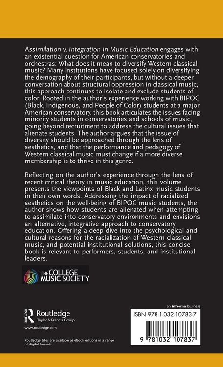 Produktbild: Assimilation v. Integration in Music Education