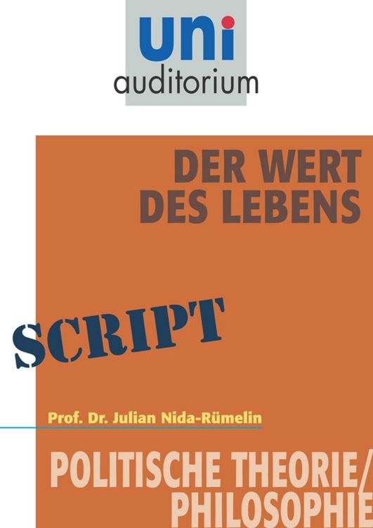 Produktbild: Der Wert des Lebens
