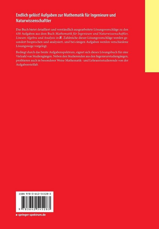 Produktbild: Endlich gel&ouml;st! Aufgaben zur Mathematik f&uuml;r Ingenieure und Naturwissenschaftler