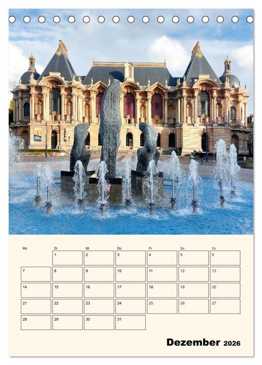 Produktbild: Lille - Lebendige Metropole (Tischkalender 2026 DIN A5 hoch), CALVENDO Monatskalender