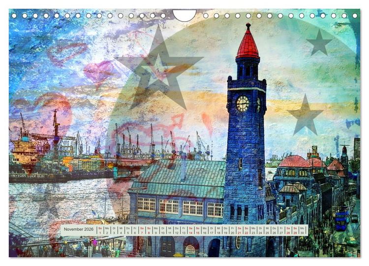 Produktbild: In Hamburg sagt man ... (Wandkalender 2026 DIN A4 quer), CALVENDO Monatskalender