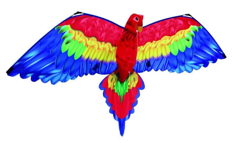 Produktbild: Einleinerdrachen Cora Papagei 3D 144x80cm Ripstop-Polyester