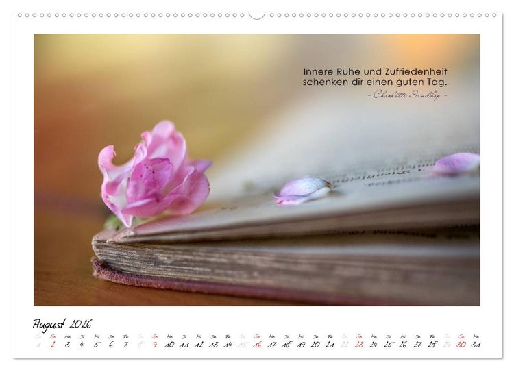 Produktbild: Mit guten Gedanken durch das Jahr (hochwertiger Premium Wandkalender 2026 DIN A2 quer), Kunstdruck in Hochglanz