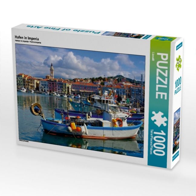 Produktbild: CALVENDO Puzzle Hafen in Imperia | 1000 Teile Lege-Gr&ouml;&szlig;e 64x48cm Foto-Puzzle f&uuml;r gl&uuml;ckliche Stunden