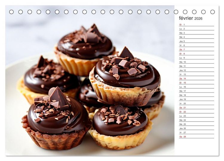 Produktbild: Plaisirs interdits (Calendrier de bureau 2026 DIN A5 vertical), CALVENDO calendrier mensuel