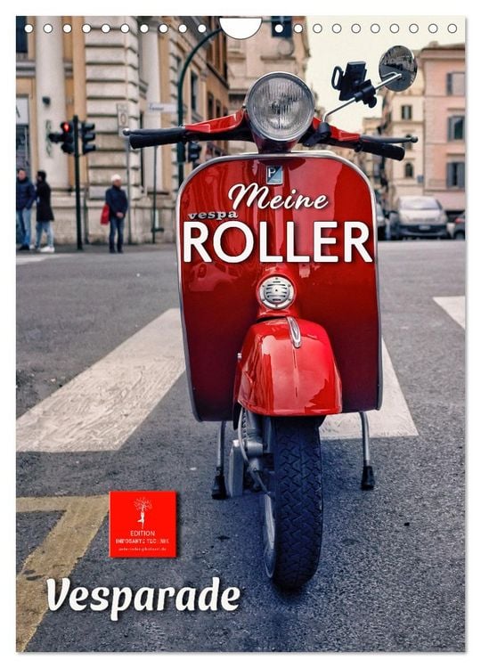 Produktbild: Meine Roller Vesparade (Wandkalender 2026 DIN A4 hoch), CALVENDO Monatskalender