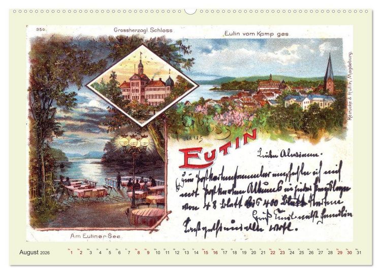 Produktbild: Gru&szlig; aus Eutin (hochwertiger Premium Wandkalender 2026 DIN A2 quer), Kunstdruck in Hochglanz