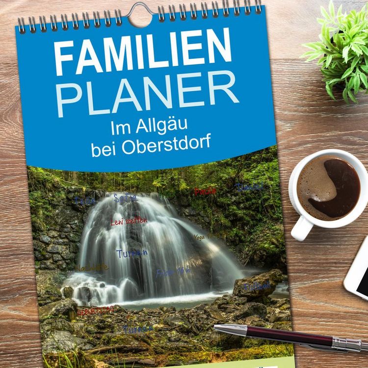 Produktbild: Familienplaner 2026 - Im Allg&auml;u bei Oberstdorf mit 5 Spalten (Wandkalender, 21 x 45 cm) CALVENDO