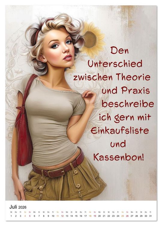 Produktbild: Blond mit Verstand (Wandkalender 2026 DIN A3 hoch), CALVENDO Monatskalender
