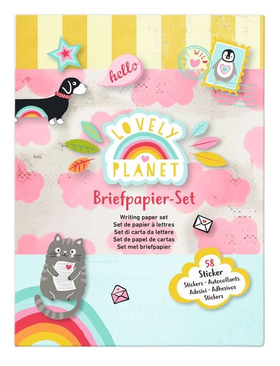 Produktbild: Lovely Planet Briefpapier-Set