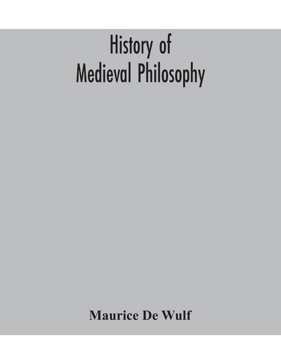 Produktbild: History Of Medieval Philosophy