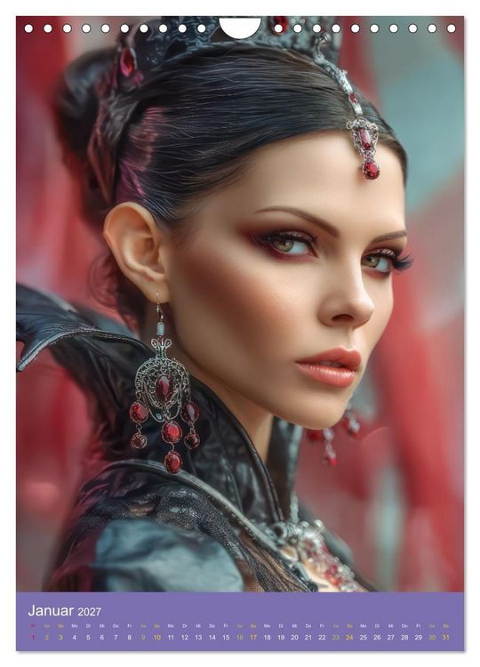 Produktbild: Sinnliche Vampirfrauen - Gef&auml;hrlich verf&uuml;hrerisch (Wandkalender 2027 DIN A4 hoch), CALVENDO Monatskalender