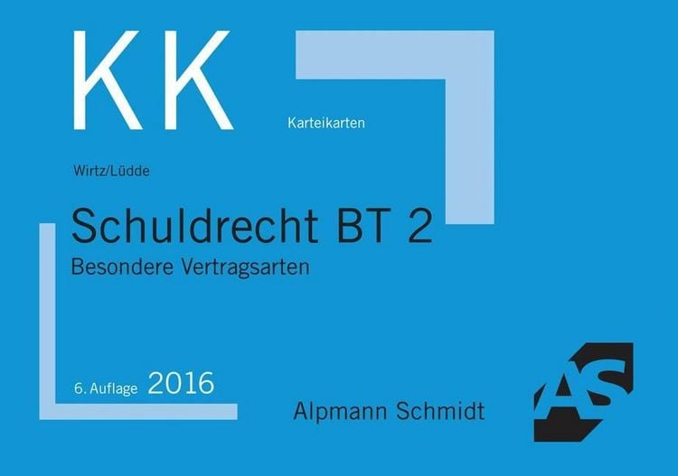Produktbild: Karteikarten Schuldrecht BT 2