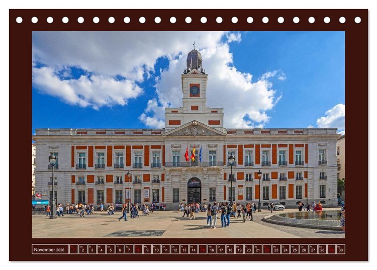 Produktbild: Madrid &ndash; Metropole mit Herz (Tischkalender 2026 DIN A5 quer), CALVENDO Monatskalender