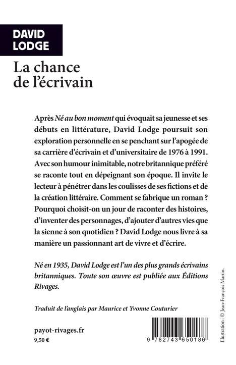 Produktbild: La chance de l'&eacute;crivain