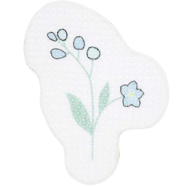 Produktbild: Stick & Stitch Packung, Blumen, bunt, 21 Stk., inkl. wasserl&ouml;slicher, bedruckter Stickvorlage, Stickgarn, Sticknadel und Anleitung