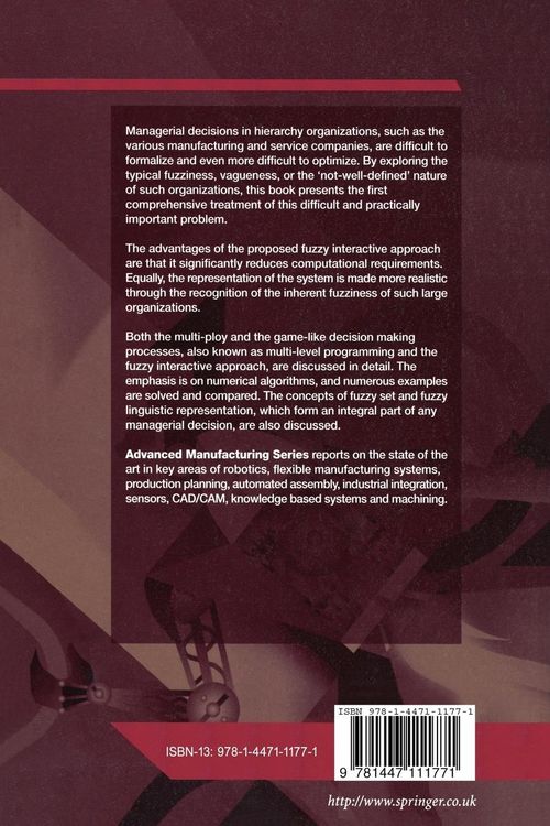 Produktbild: Fuzzy and Multi-Level Decision Making