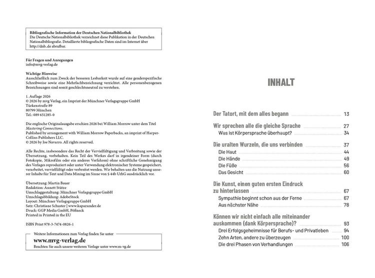 Produktbild: Gesten, Blicke, Emotionen &ndash; Menschen lesen und f&uuml;r sich gewinnen