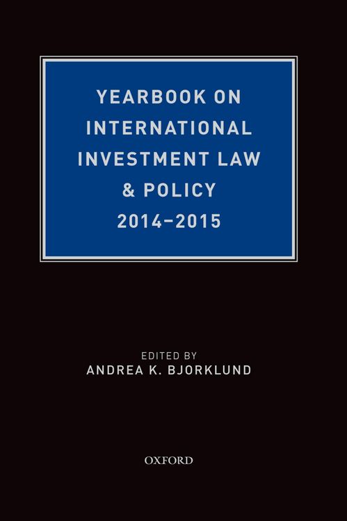 Produktbild: Yearbook on International Investment Law & Policy 2014-2015