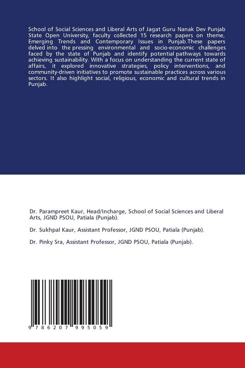 Produktbild: Emerging Trends and Contemporary Issues in Punjab