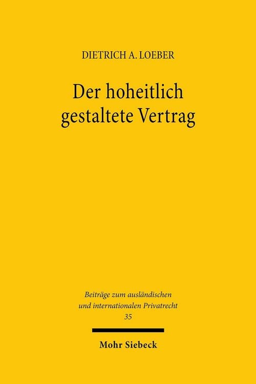 Produktbild: Der hoheitlich gestaltete Vertrag