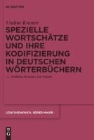Produktbild: Spezielle Wortsch&auml;tze und ihre Kodifizierung in deutschen W&ouml;rterb&uuml;chern