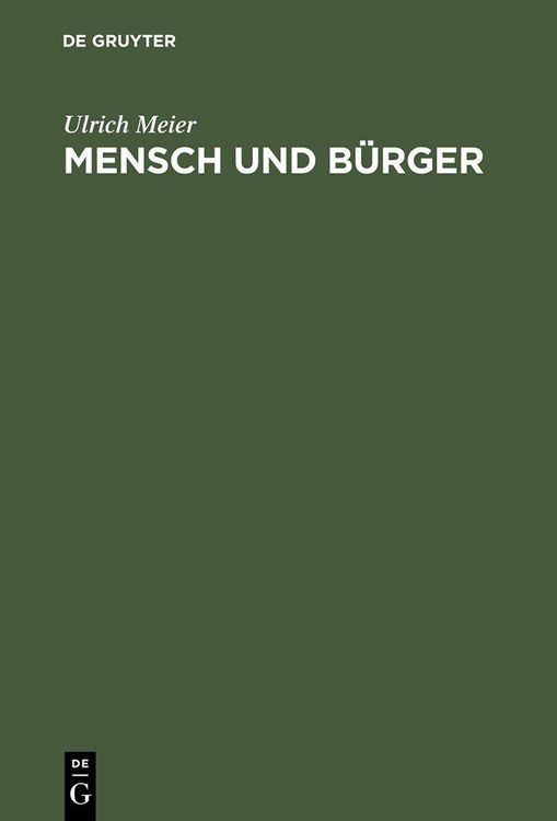 Produktbild: Mensch und B&uuml;rger