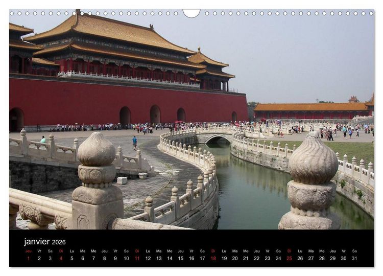 Produktbild: La Chine, Terre de merveilles (Calendrier mural 2026 DIN A3 vertical), CALVENDO calendrier mensuel