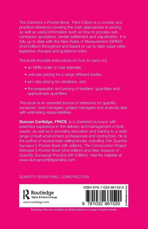 Produktbild: Estimator's Pocket Book