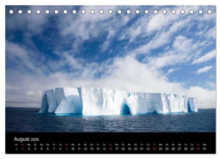 Produktbild: Antarktis 68&deg; S&uuml;d (Tischkalender 2026 DIN A5 quer), CALVENDO Monatskalender