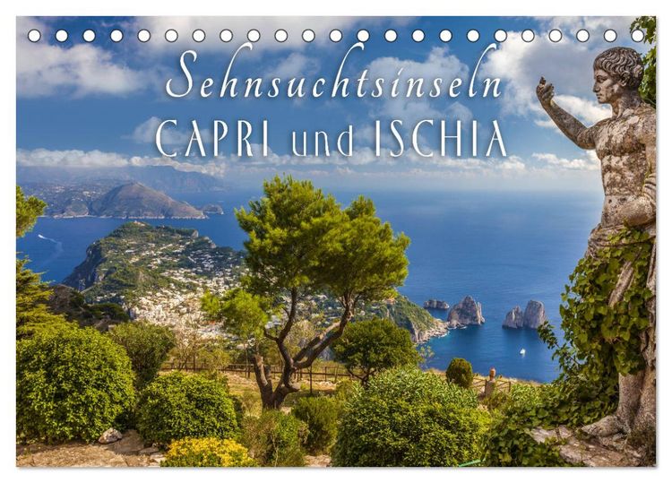 Produktbild: Sehnsuchtsinseln Capri und Ischia (Tischkalender 2026 DIN A5 quer), CALVENDO Monatskalender