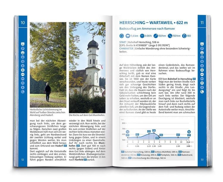 Produktbild: KOMPASS Wanderf&uuml;hrer Pfaffenwinkel, F&uuml;nfseenland, Starnberger See, Ammersee, 60 Touren mit Extra-Tourenkarte