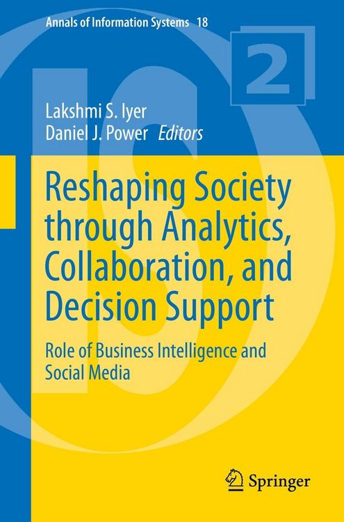 Produktbild: Reshaping Society through Analytics, Collaboration, and Decision Support