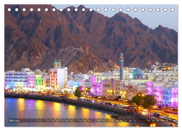 Produktbild: Oman - Eine Bilder-Reise (Tischkalender 2026 DIN A5 quer), CALVENDO Monatskalender