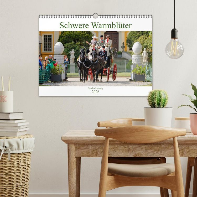 Produktbild: Schwere Warmbl&uuml;ter 2026 (Wandkalender 2026 DIN A3 quer), CALVENDO Monatskalender