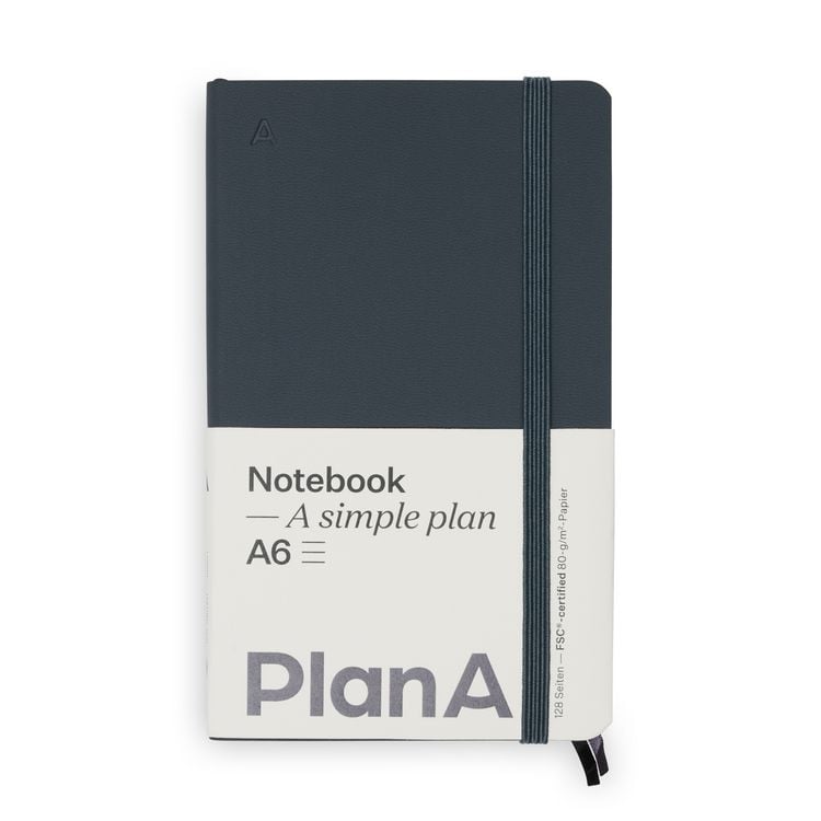 Produktbild: Notizbuch A6 Softcover Cool Coal Liniert, 128 Seiten
