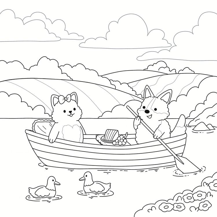 Produktbild: Cosy Coloring - Cottage Life mit Ente