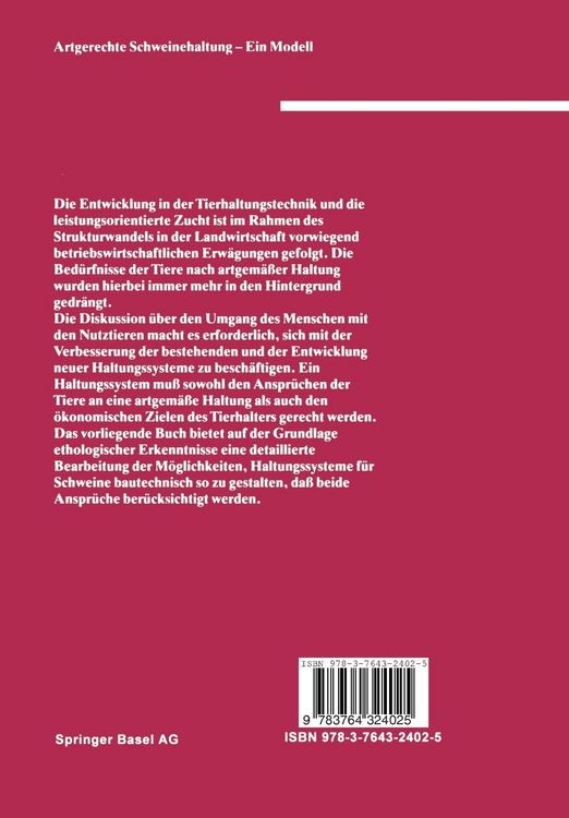 Produktbild: Artgerechte Schweinehaltung &mdash; Eine Modell