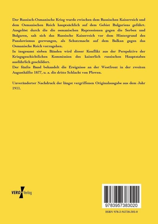 Produktbild: Der Russisch-T&uuml;rkische Krieg 1877-1878 auf der Balkan-Halbinsel