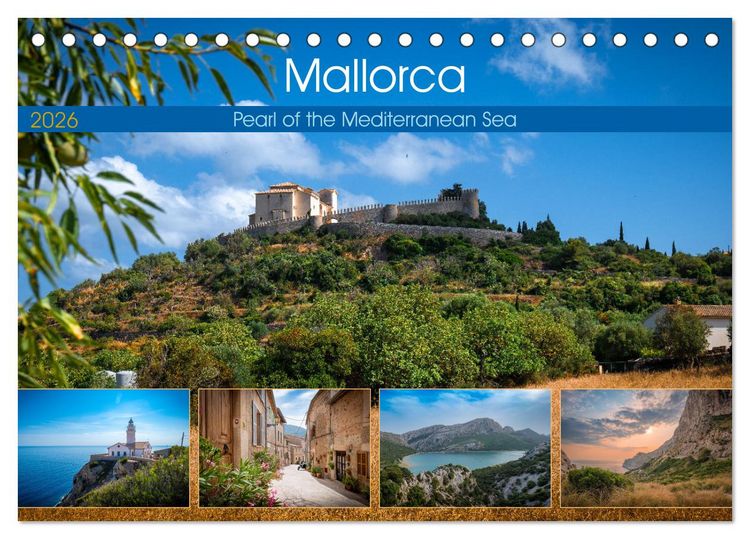 Produktbild: Mallorca - Pearl of the Mediterranean Sea (Desk Calendar 2026 DIN A5 landscape), CALVENDO 12 Month DeskCalendar