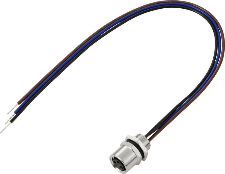 Produktbild: TRU COMPONENTS TC-13751980 Anschlussleitung M8 x 1 Buchse, gerade 0.2 m Polzahl Sensoren: 3 1 St.